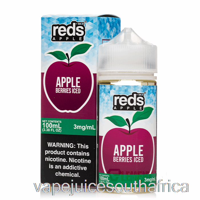 Vape Juice South Africa Iced Berries - Reds Apple E-Juice - 7 Daze - 100Ml 12Mg
